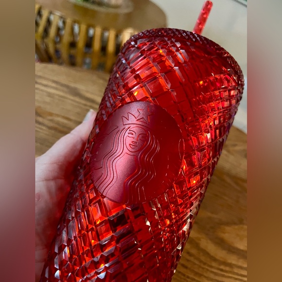 2021 Starbucks Holiday Ruby Red Jeweled Tumbler  - 16 oz Grande - Picture 2 of 7